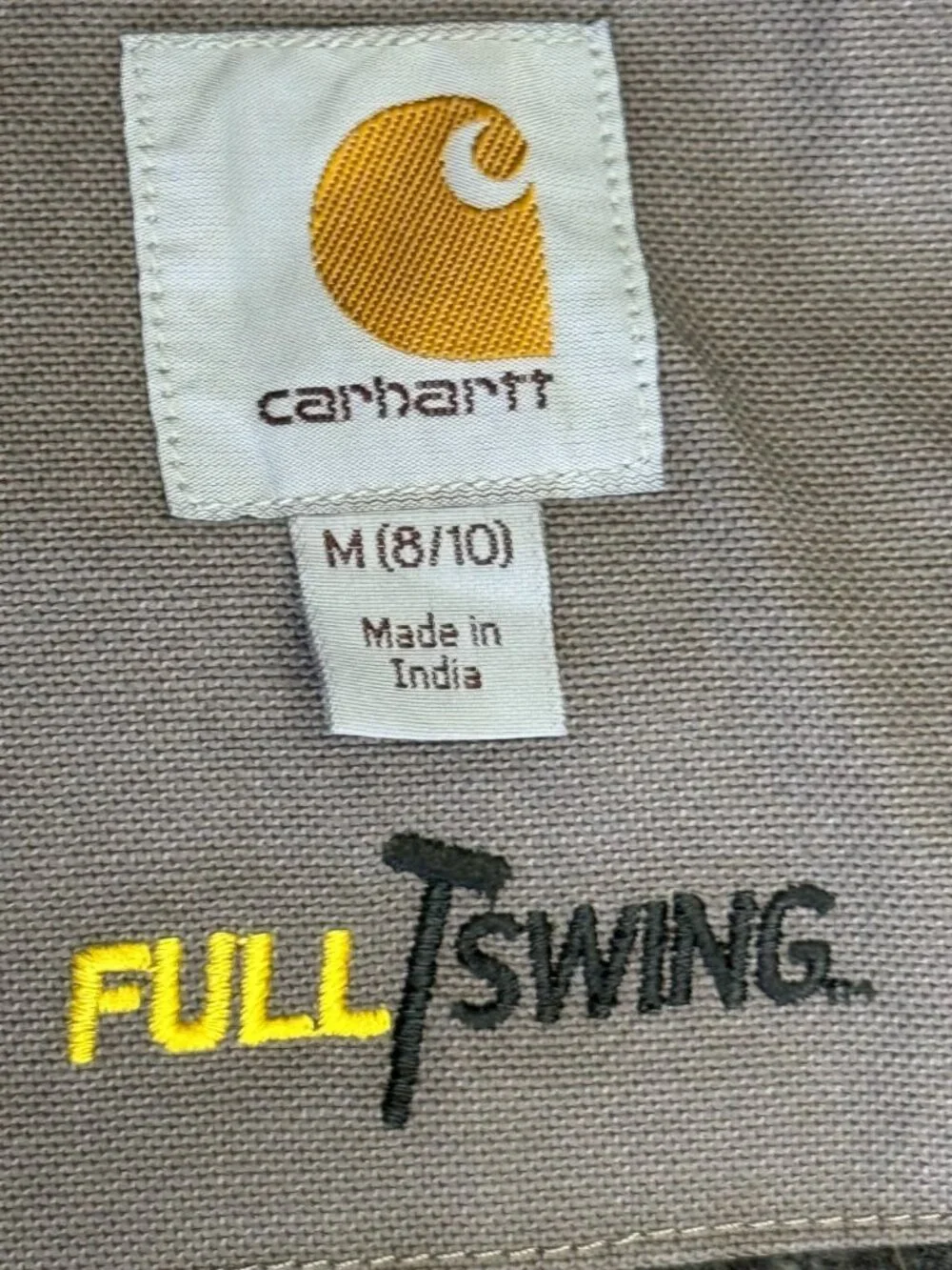 Carhartt Canvas Jacket Youth Childrens Medium 8 10 Caldwell Sherpa Lined Hooded